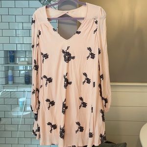 Free People Austin Emma Embroidered Swing Dress